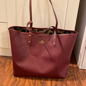 Coach reversible tote